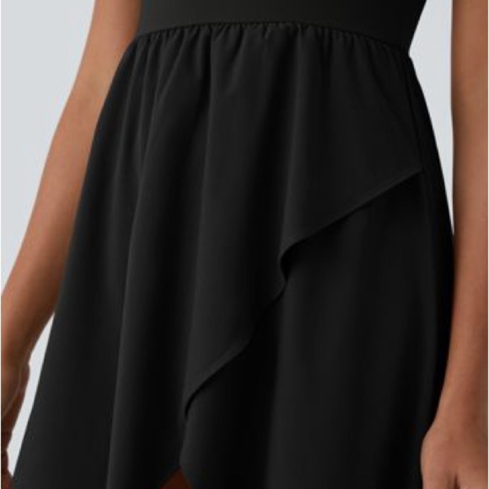Halara Breezeful NWT High Low 2-Piece Pocket Flowy Midi Quick Dry Casual Dress S - Picture 4 of 8